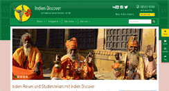 Desktop Screenshot of indien-discover.de